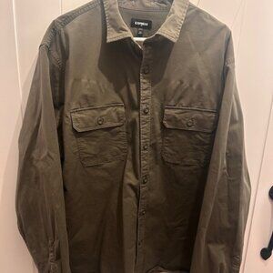 Express Men's Button Down Shirt, 2XL